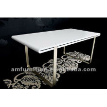New design high gloss E1 MDF dining table
